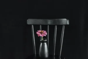 غرفة نوم كلاسيكية مع أثاث أسود