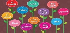 الشهور الهجرية بالترتيب
