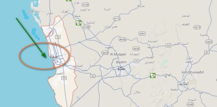 أين تقع جدة على الخريطة بماذا تشتهر جدة