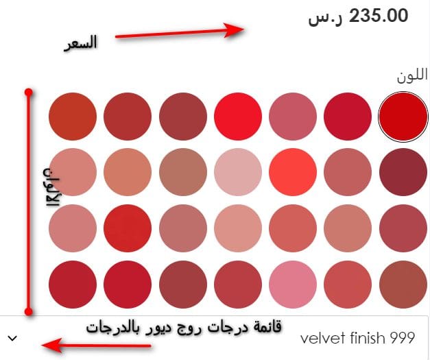طريقة اختيار درجة روج ديور مع معرفة السعر