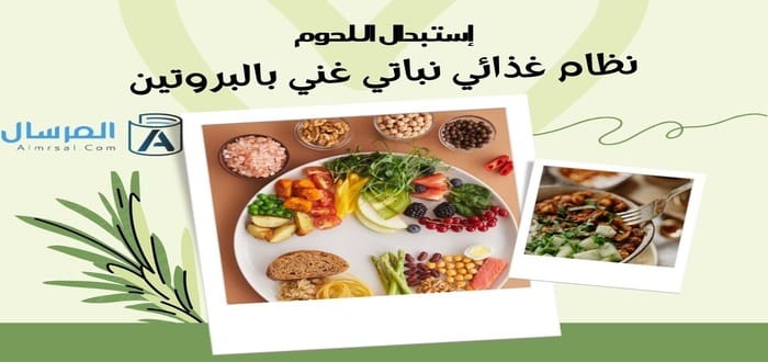 نظام غذائي نباتي غني بالبروتين