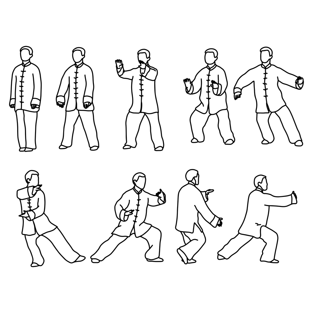 Nine forms of Tai-chi