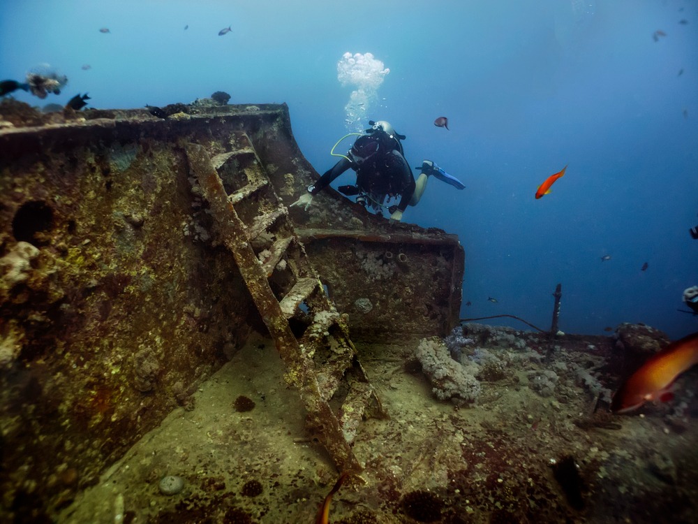 الغوص في حطام Thistlegorm.