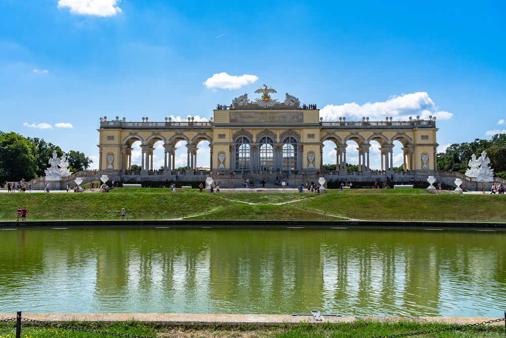 Schonbrunn Palace in Vienna Wien, Austria.