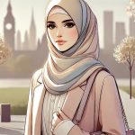 فتاة محجبة