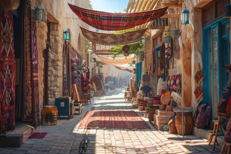 تعبير عن سوق واقف دليل شامل لتجربة السوق التراثي القطري