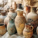 الانسان البدائي كان يصنع الخزف للحاجة اليومية